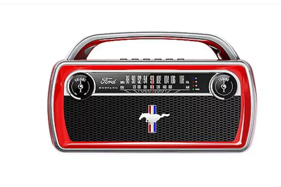 shop QVC for the holidays to find this ION Audio Ford Mustang Portable Bluetooth Retro Stereo 