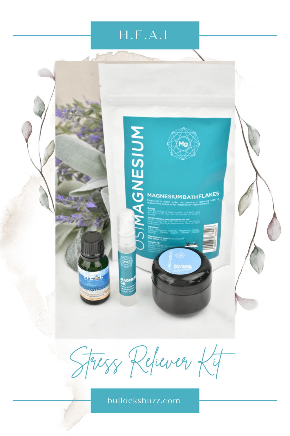 Take time to pamper yourself and nourish your body and soul with a luxurious gift set full of all-natural products, like this Stress Reliever Kit, from H.E.A.L.