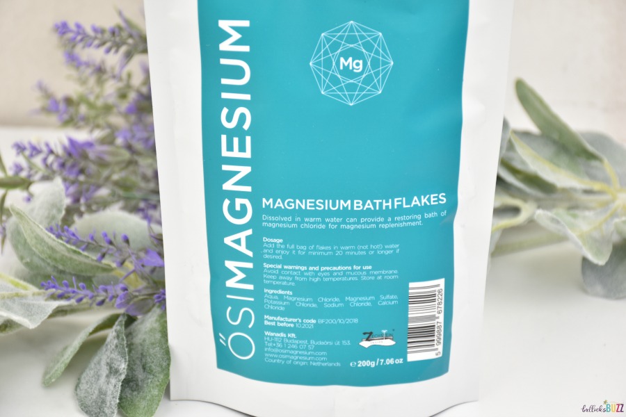 Magnesium Bath Flakes in packaging