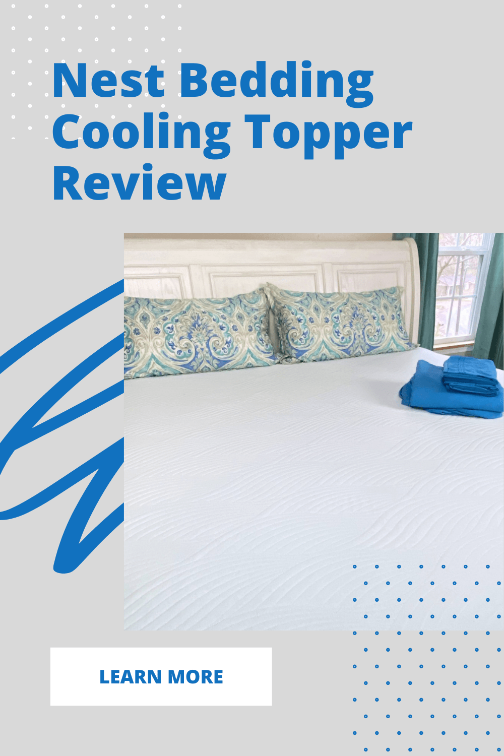 nest cooling topper on top of king mattress