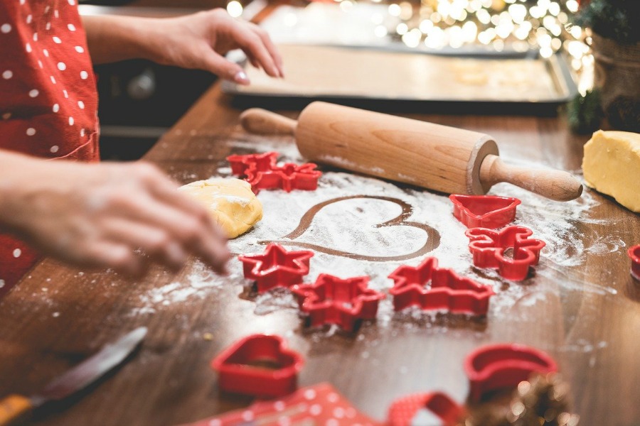 Ways to Get Your Home Holiday-Ready stock kitchen for cooking and baking holiday treats like these cookies