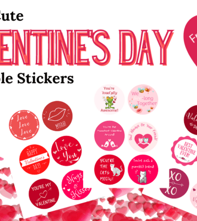 cute printable Valentine's Day stickers