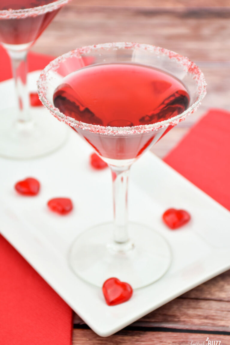 Valentine's Day Cocktail Recipe - Cupid's Heart Red Cocktail - Bullock ...