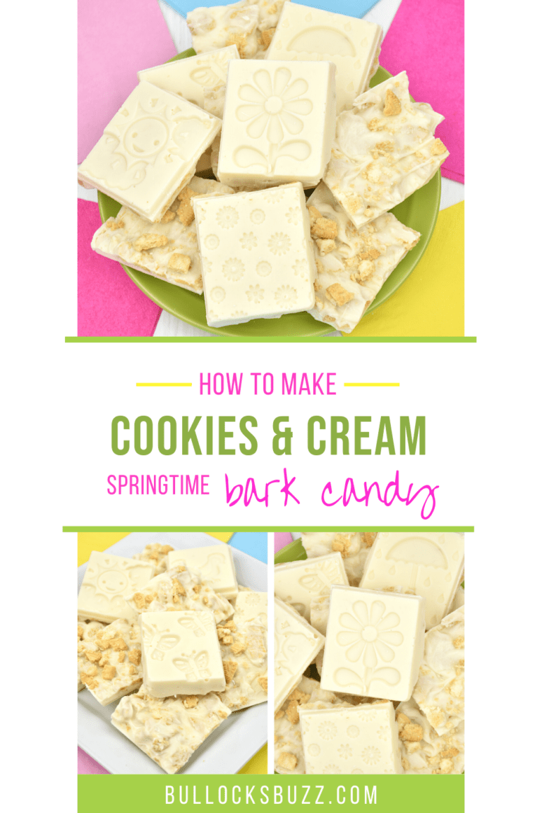 Cookies and Cream Springtime Bark Candy Recipe - Bullock's Buzz