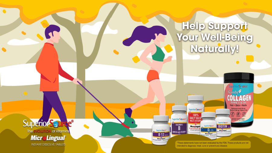 help support your well-being naturally with superior source vitamins