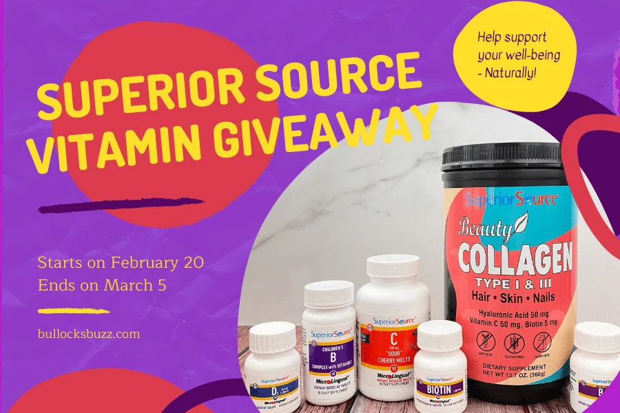 Enter our giveaway for a chance to win over $100.00 in Superior Source products for you and your family! One lucky winner will receive a Superior Source Vitamin 7-Pack ($110 value) 
