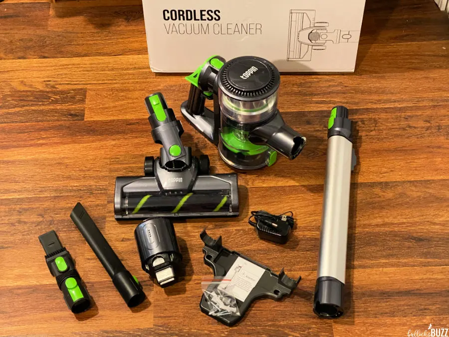 Toppin cordless vacuum unassembled right out of the box