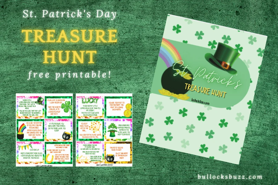 free printable St. Patrick's Day Treasure Hunt