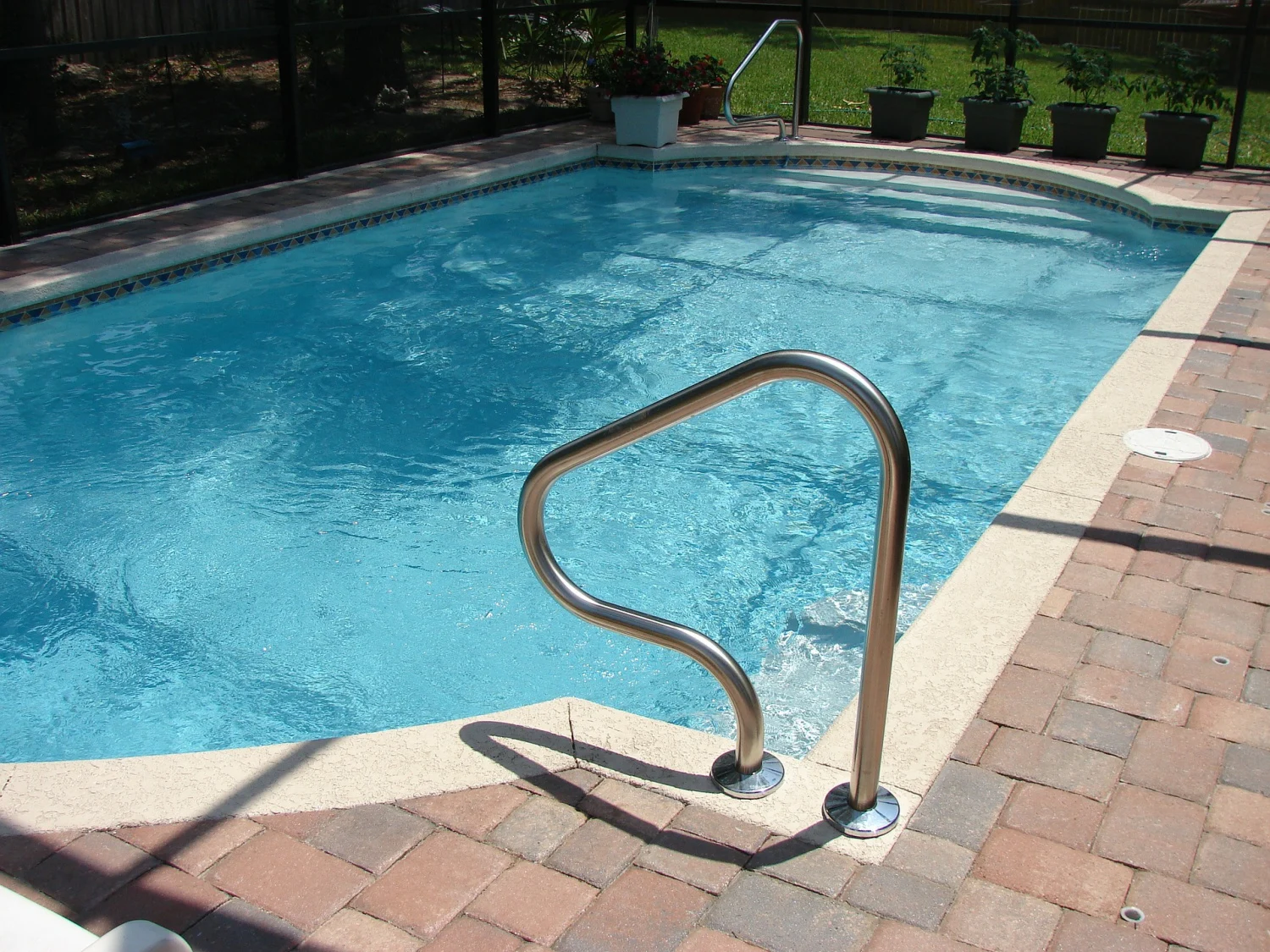 Keep yuor pool crystal clear like this one with the Aquabot Breeze IQ Robotic Pool Cleaner