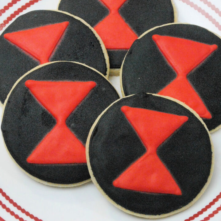 Avenger's Black Widow Cookies