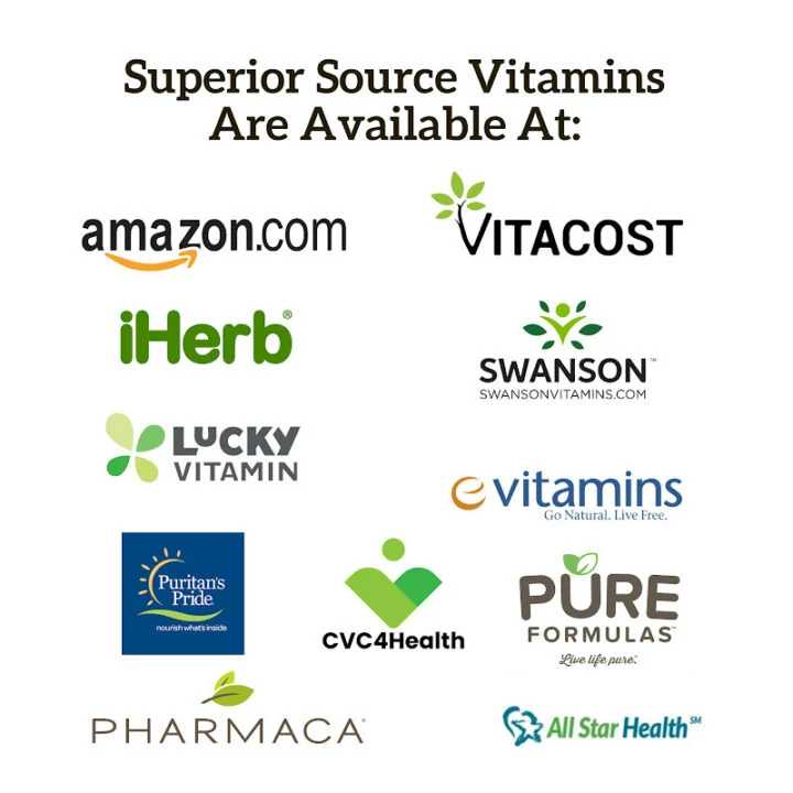 find Superior Source vitamins at these retailers