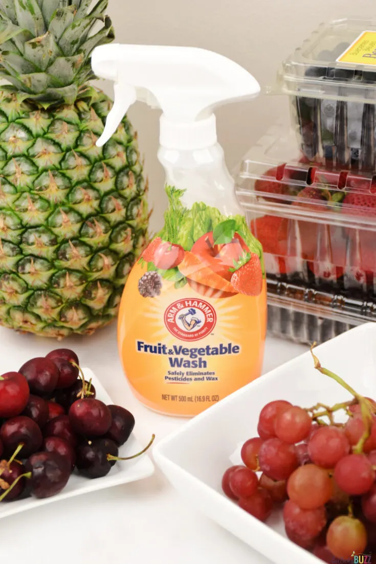 Serve clean and healthy produce to your family with Arm and Hammer Fruit & Vegetable Wash