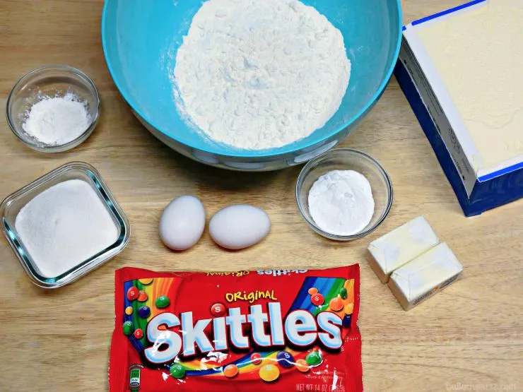 Skittles® Cookie Ice Cream Sandwiches ingredients