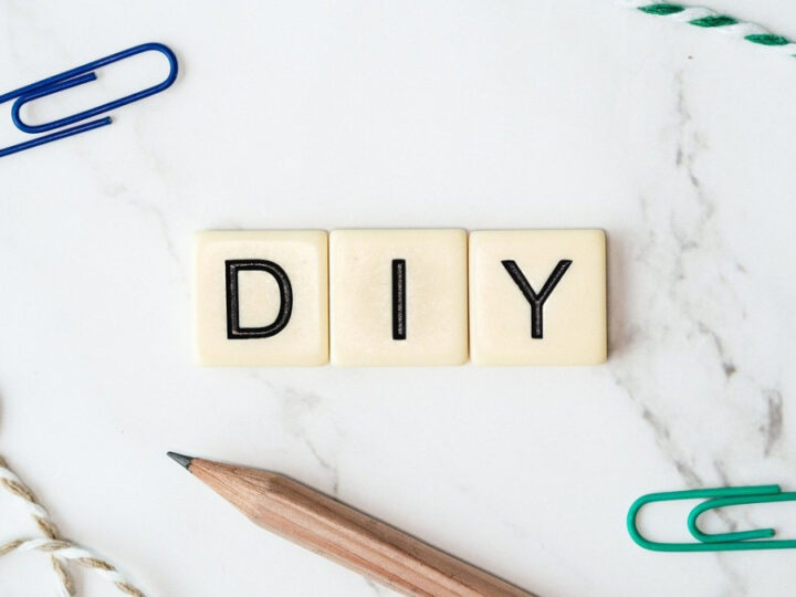 three letter tiles spelling out DIY