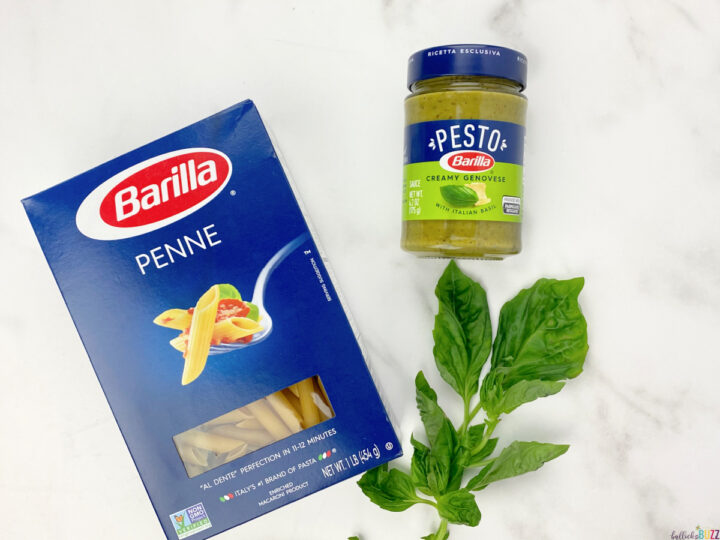 Barilla Creamy Genovese Pesto and Penne pasta 