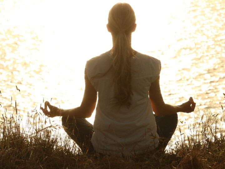 meditating is one of the many ways to live a less stressful life