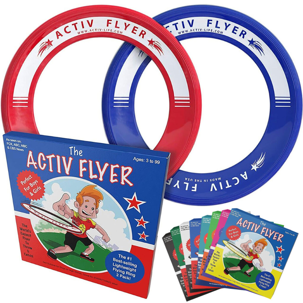 Activ Life Kid's Flying Rings in red and blue