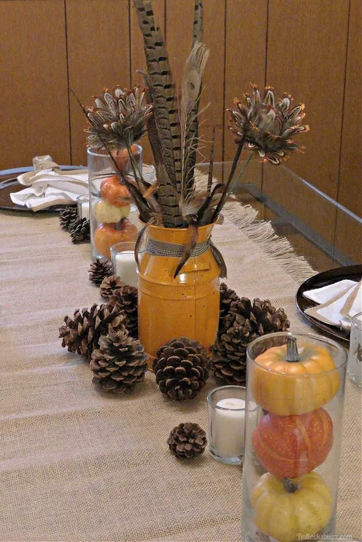 DIY Thanksgiving centerpiece Autumn Harvest theme