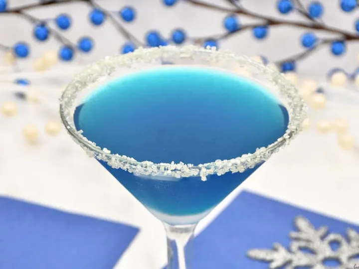 blue glacier holiday cocktail
