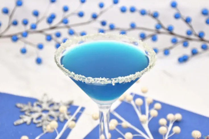 Blue Glacier Holiday Cocktail recipe