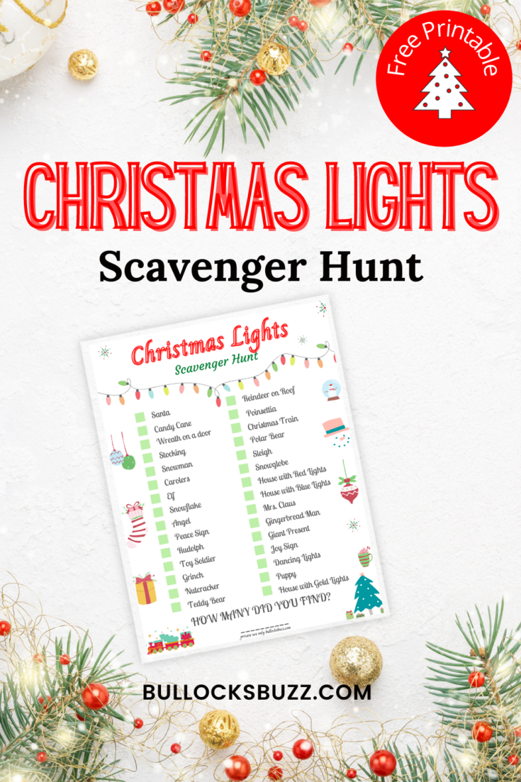 Christmas Lights Scavenger Hunt image
