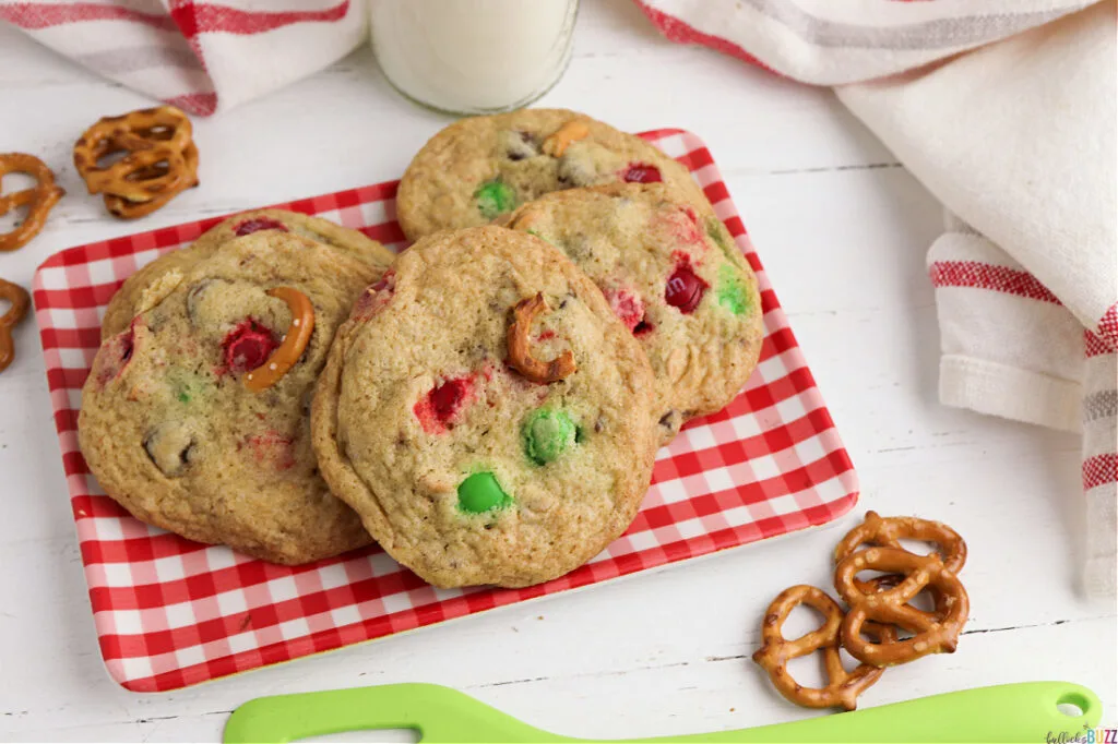 easy Christmas Cookie recipe with glass of milk