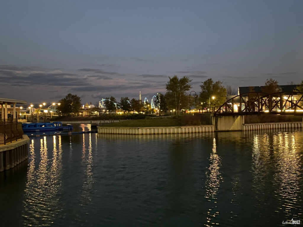 The lake at night Downtown OWA