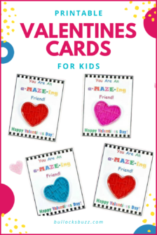 DIY Valentine's Day Cards for Kids with Free Printable! Candy-Free ...