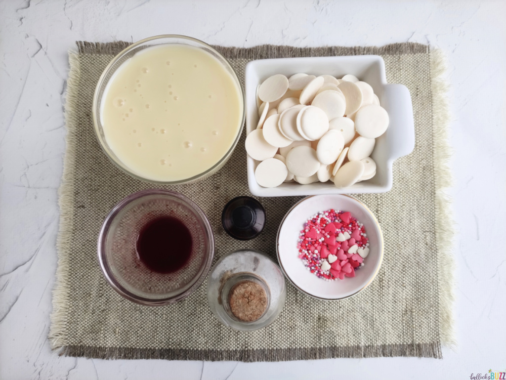 ingredients for layered fudge