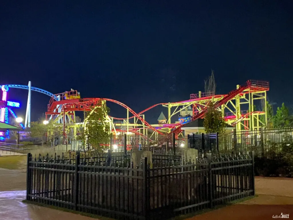 roller coaster at The Park at OWA