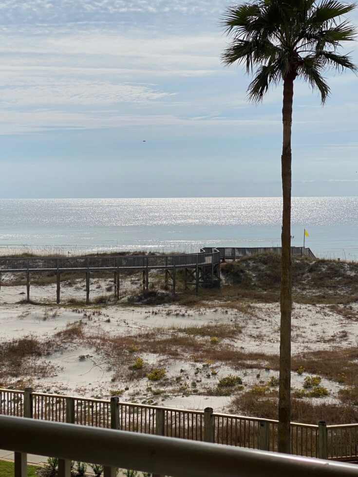 balcony view from The Beach Club Resort and Spa condo