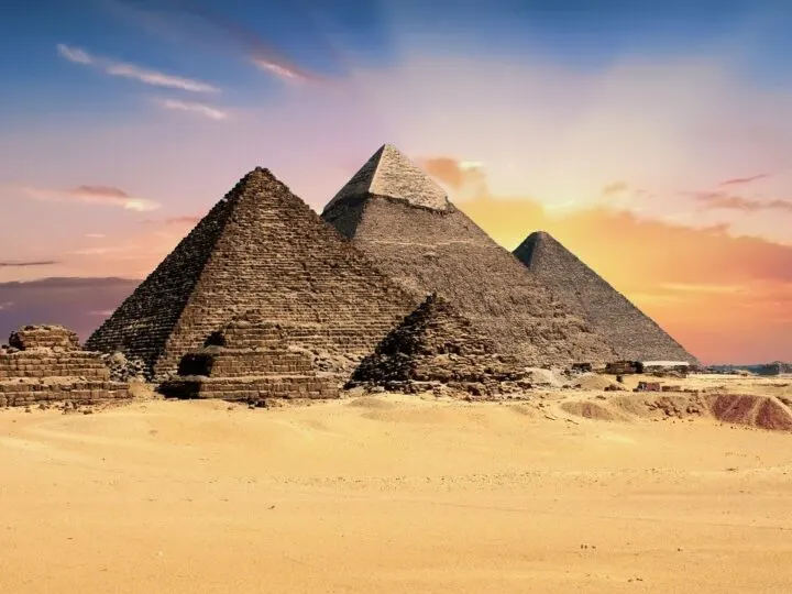 Pyramids of Giza are one of the most popular bucket list destinations