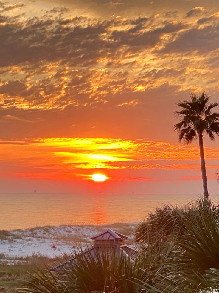 sunset from balcony