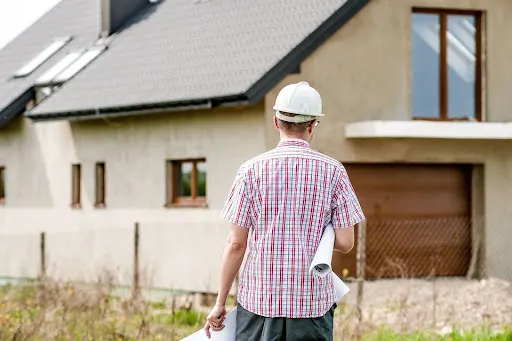 man beginning a home inspection