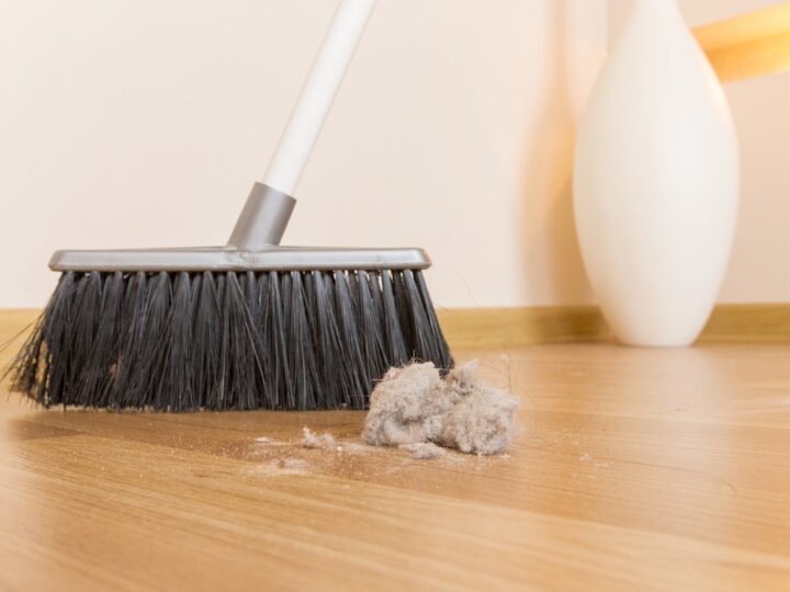 sweeping stirs up dust which is another common allergen in our homes