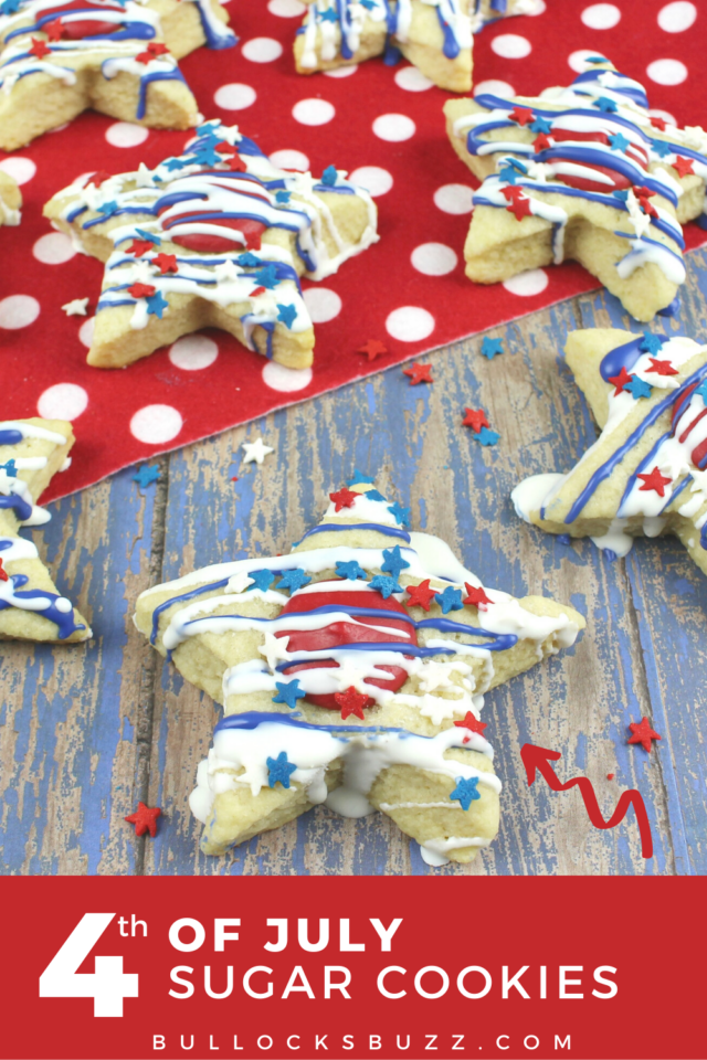 Patriotic Star Sugar Cookies Fourth Of July Cookie Recipe