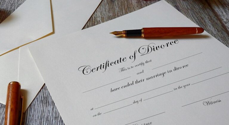 uncontested divorce certificate