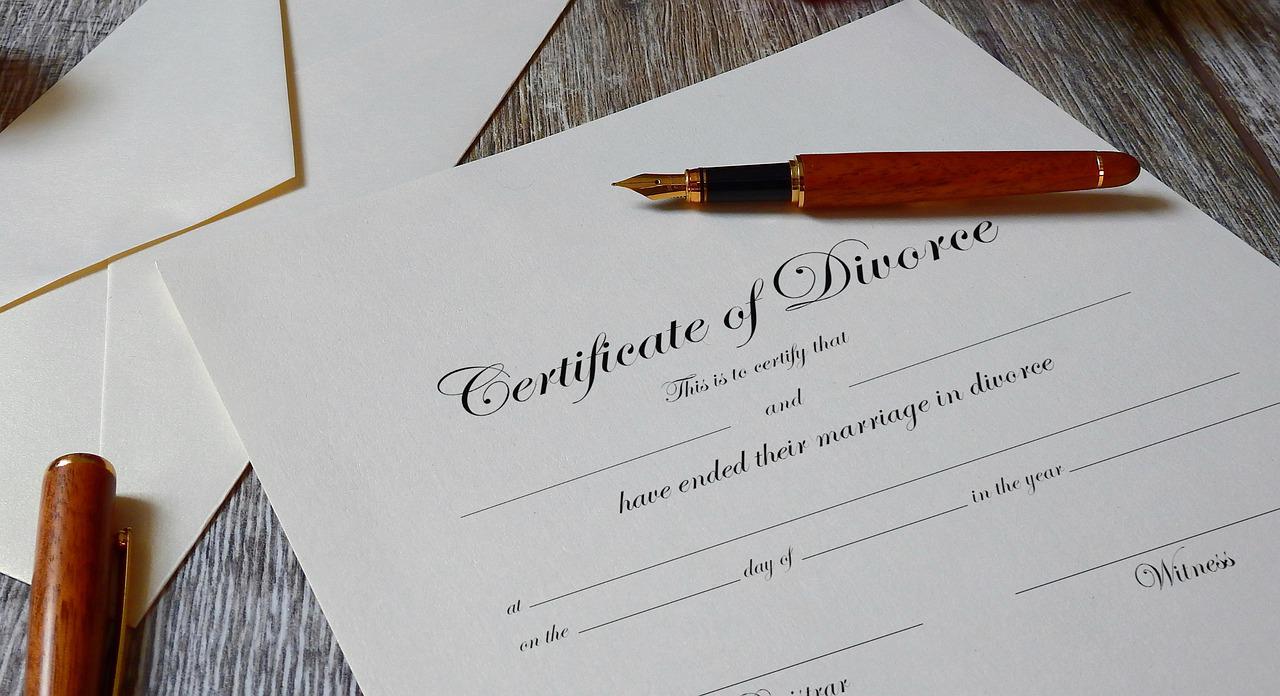 uncontested divorce certificate