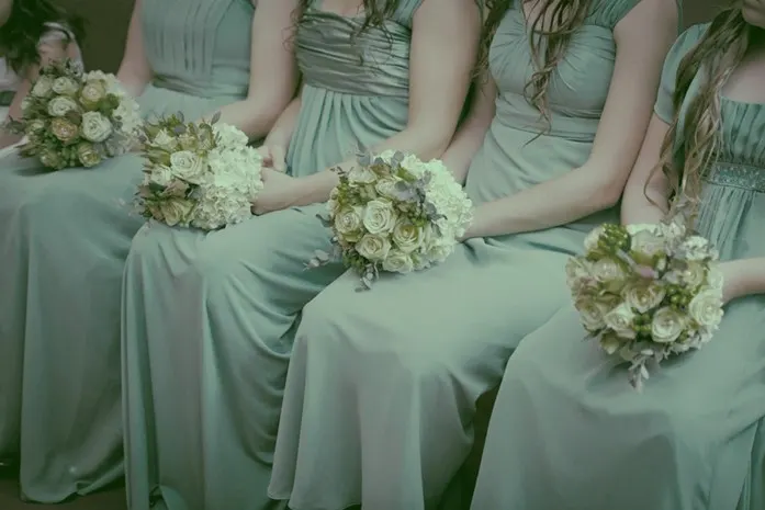 Dusty sage 2025 green bridesmaid dresses