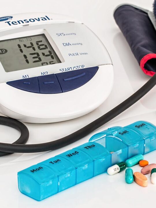 blood pressure montior and medicines to help keep your heart healthy