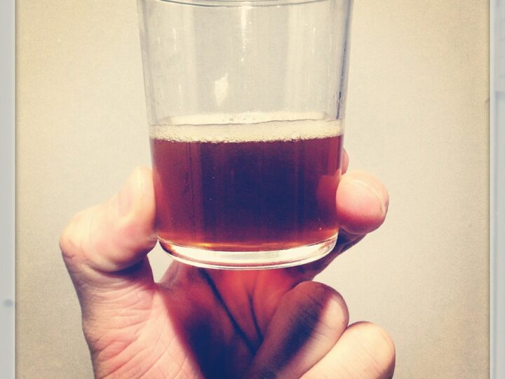 homemade beer in a glass and 3 common homebrewing problems