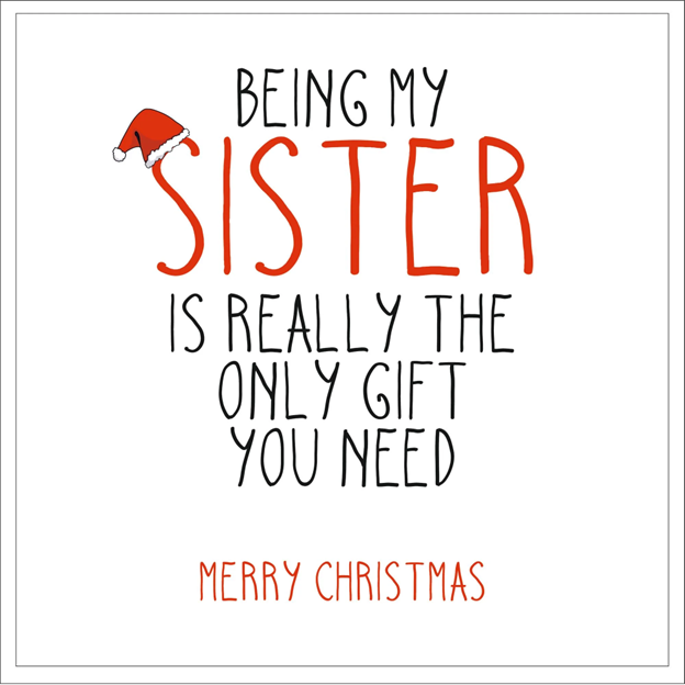 What To Write On A Sister Christmas Card Bullock s Buzz