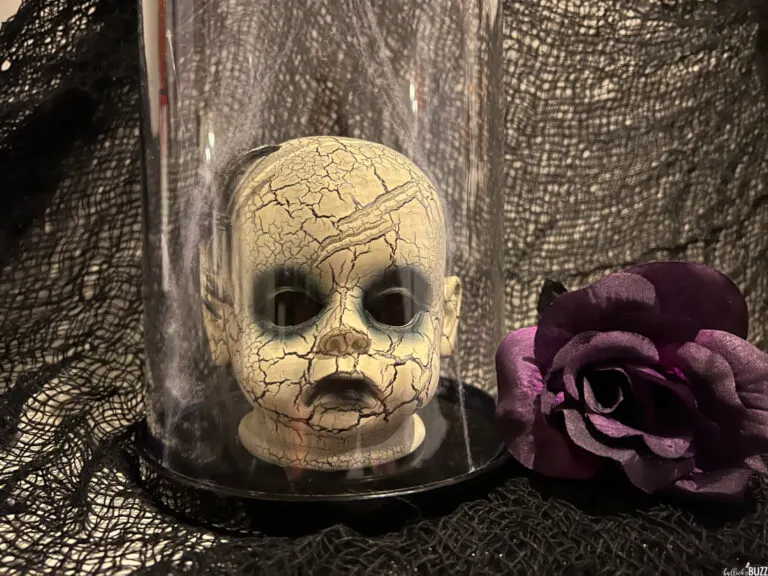 DIY Halloween Cloche close up