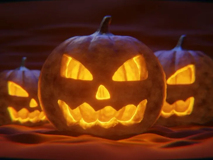 carving jack o lanterns like these is one of the best things to do this Halloween