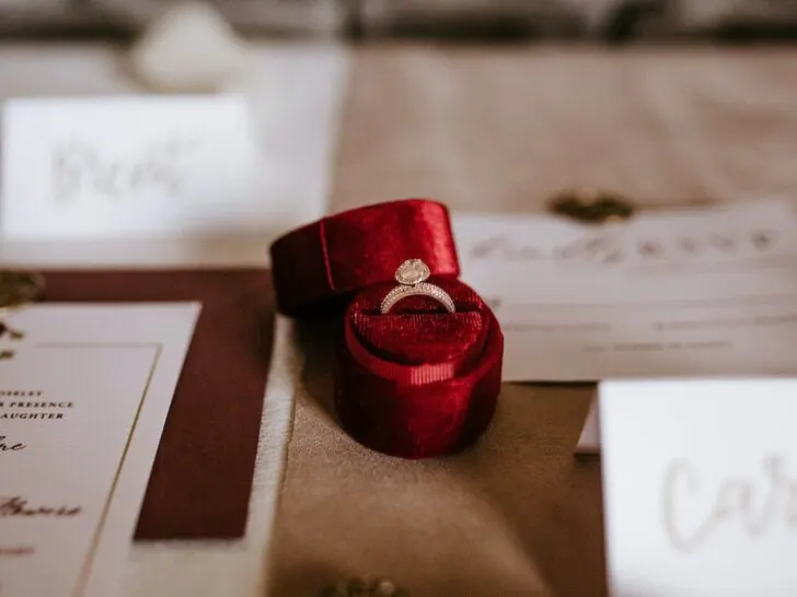 wedding ring in box