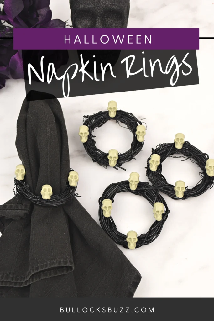 Skull napkin store rings