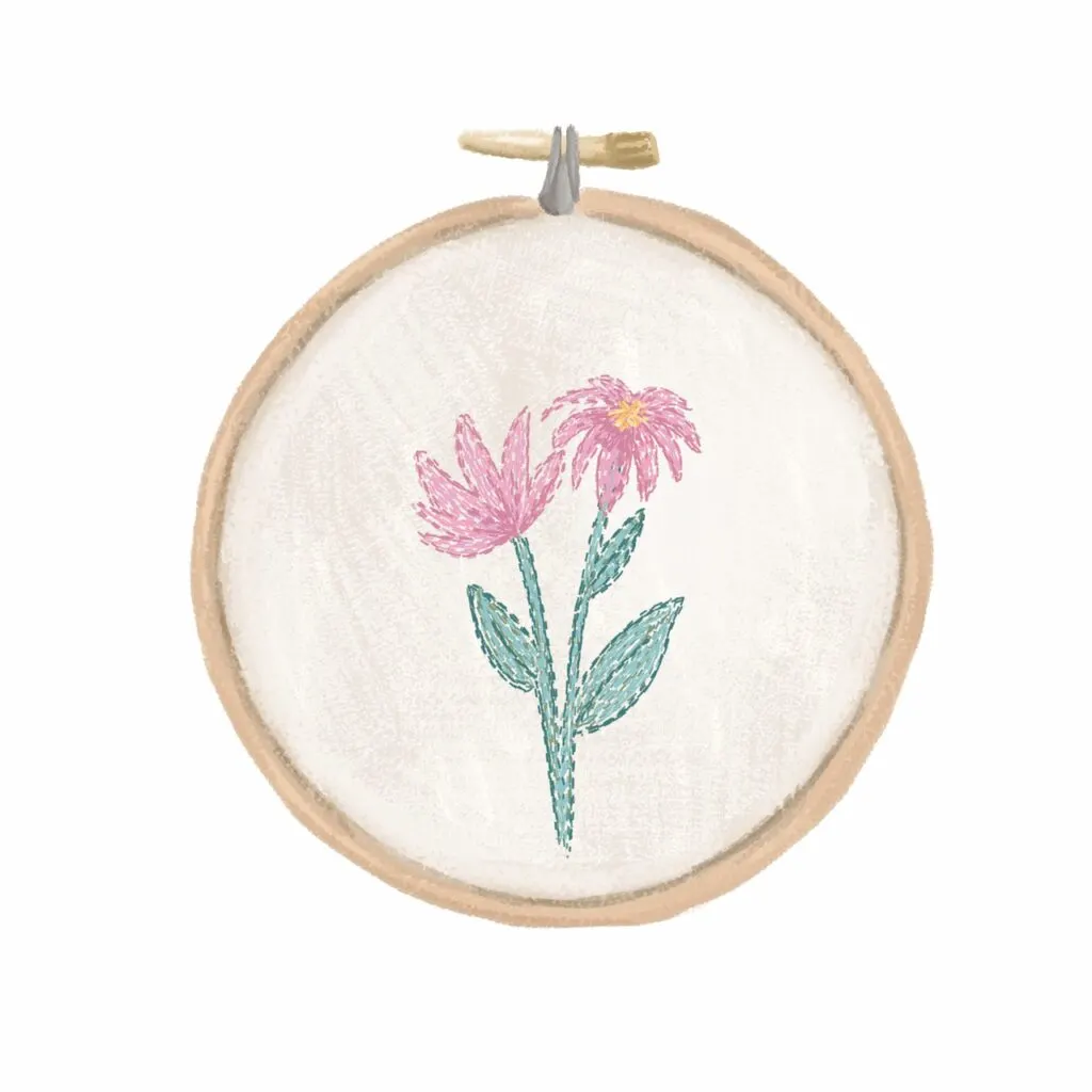 embroidery design finished