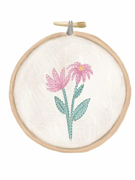 embroidery design finished