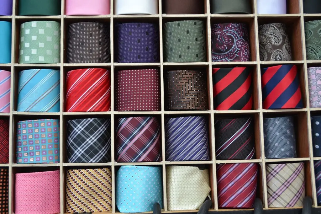 a selection of ties