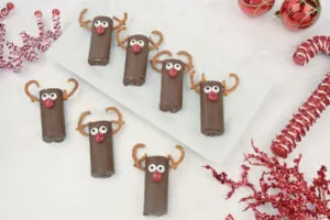 reindeer snack cakes made from Swiss Rolls